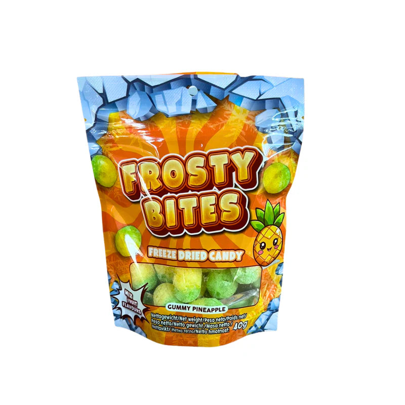 Frosty Bites Freezed Dried Candy - Pineapple Freeze 40g 24er Pack mhd 2027