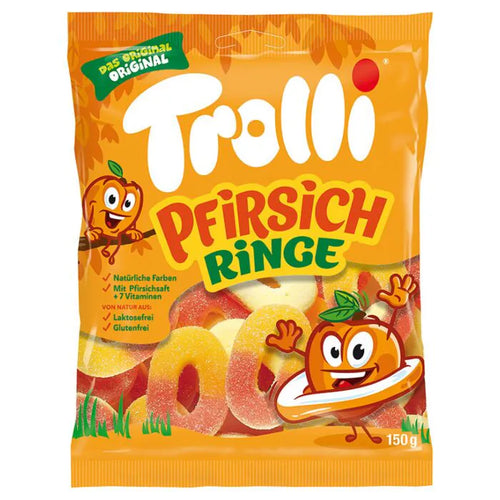 Trolli Pfirsich Ringe 150g 21er Pack mhd 02-09-2026