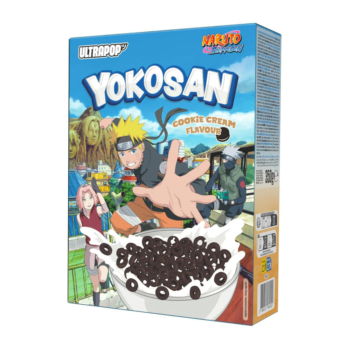 YOKOSAN - Naruto Shippuden - Céréales Cookies Cream 350g 24er Pack mhd 11/26