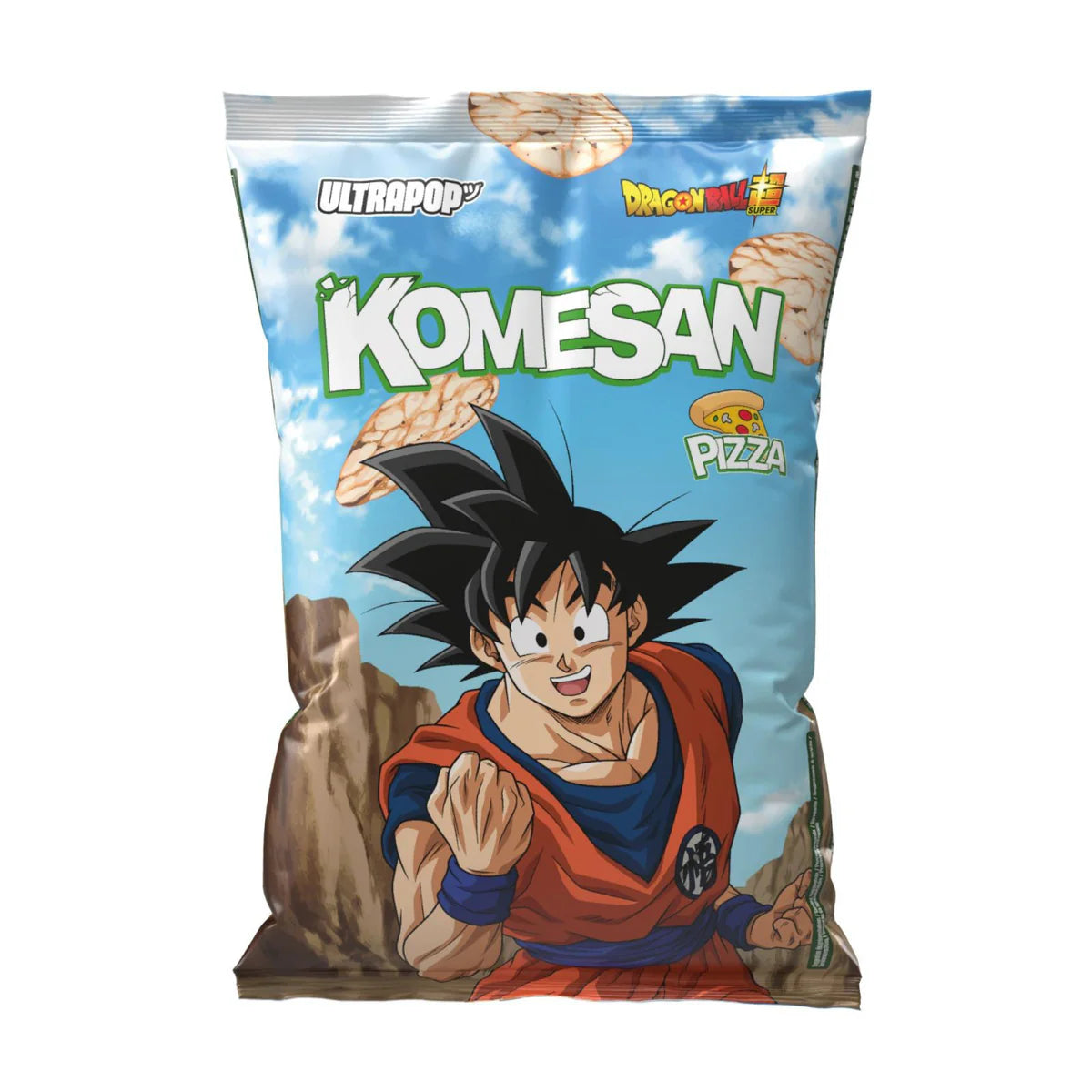 Chips Komesan Ultra Pop Pizza Flavour Brown Rice Chips Goku 60g 24er Pack mhd 08/26