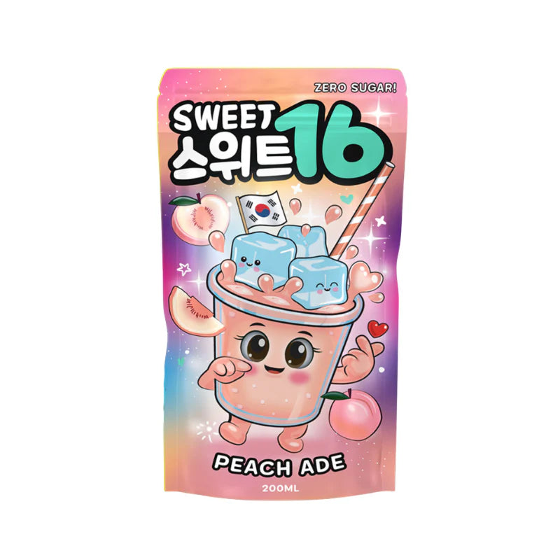 Sweet16 - Peach Ade (Zero Sugar) 200ml 10er Pack Mhd 06/27