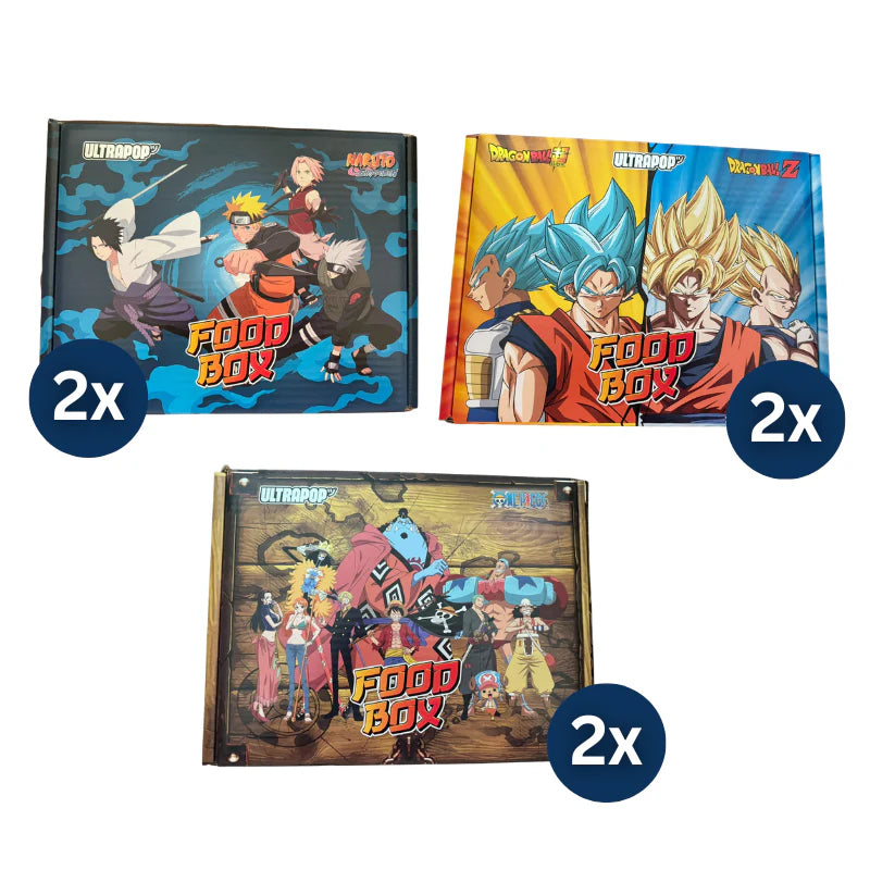 Deluxe Master Food Box - The Big Three (Naruto/One Piece/ Dragon Ball) 6er Box Mhd 07/26