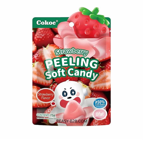 Cokoc Peeling Soft Candy Strawberry 75g 24er Pack mhd 2026