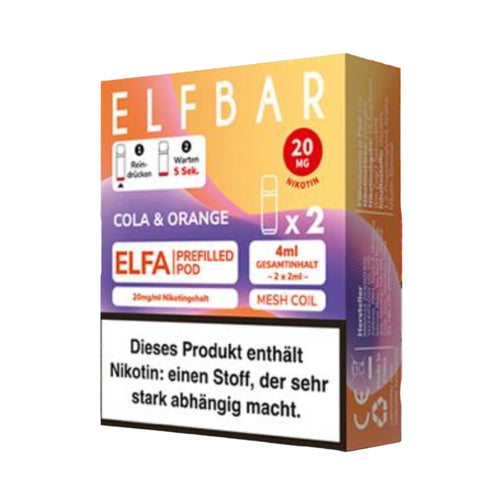 Elfbar Elfa Cola & Orange 20mg Nikotin 10x 2er Pack