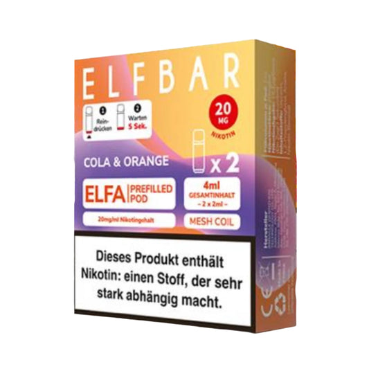 Elfbar Elfa Cola & Orange 20mg Nikotin 10x 2er Pack