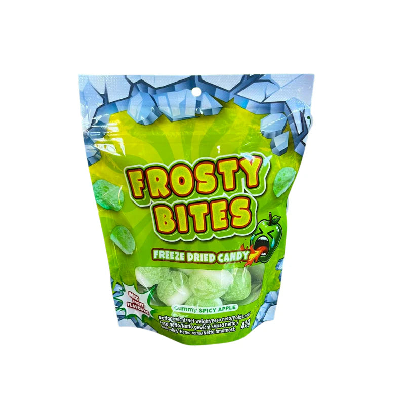 Frosty Bites Freezed Dried Candy - Spicy Apple 42g 24er Pack mhd 2027