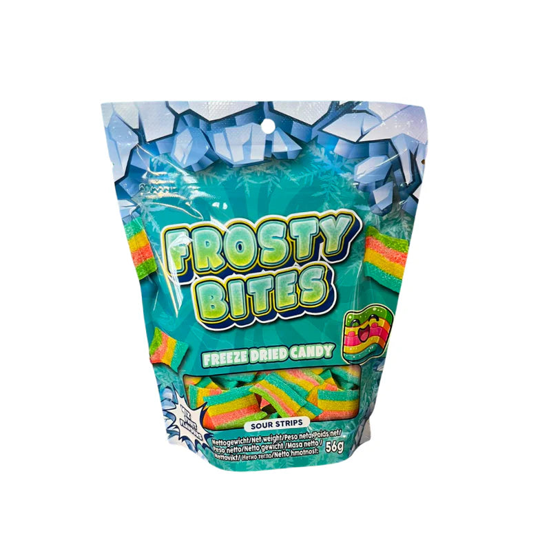 Frosty Bites Freezed Dried Candy - Sour Strips 50g24er Pack mhd 2027