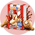 Tabby Milk Cream Filled Chicken Chocolate 50g 24er Pack 01/27