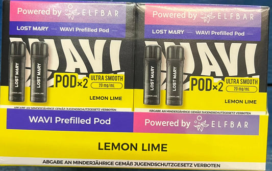 Elfbar Lost Mary WAVI - Lemon Lime - 20mg Nikotin 10x 2er Pack