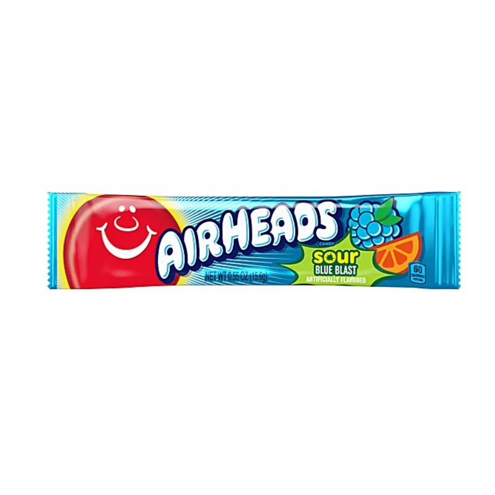 AIRHEADS - SOUR BLUE BLAST - 15,6G - 36er Pack mhd 01/28