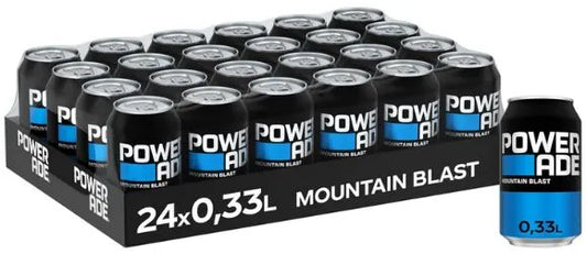 Powerade - Mountain Blast - 330ml 24er Pack mhd 02/27