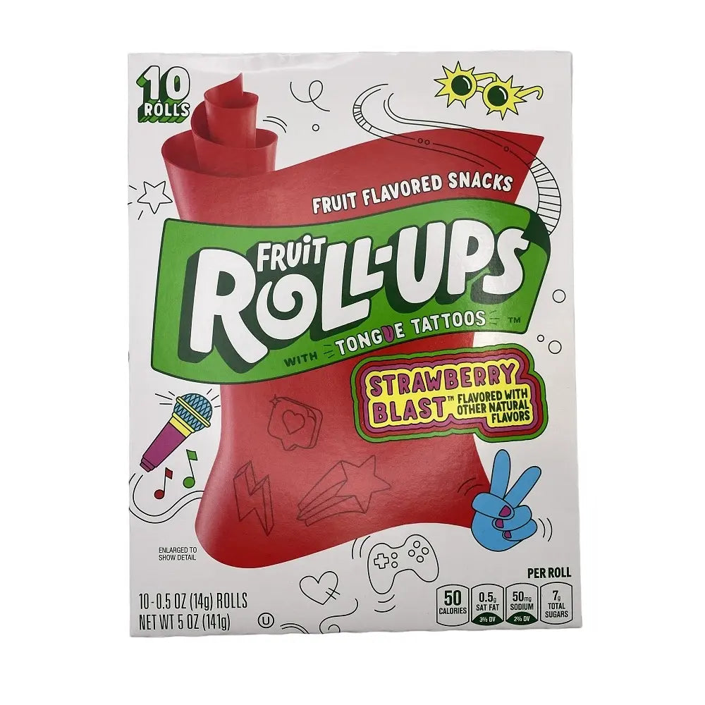 FRUIT ROLL UPS- STRAWBERRY - 14 G - 10er Pack mhd 12/26