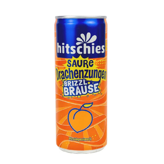 Hitschies - Saure Drachenzungen - brizzl Brause - Pfirsich - 250ml 24er Pack mhd 30.04.26