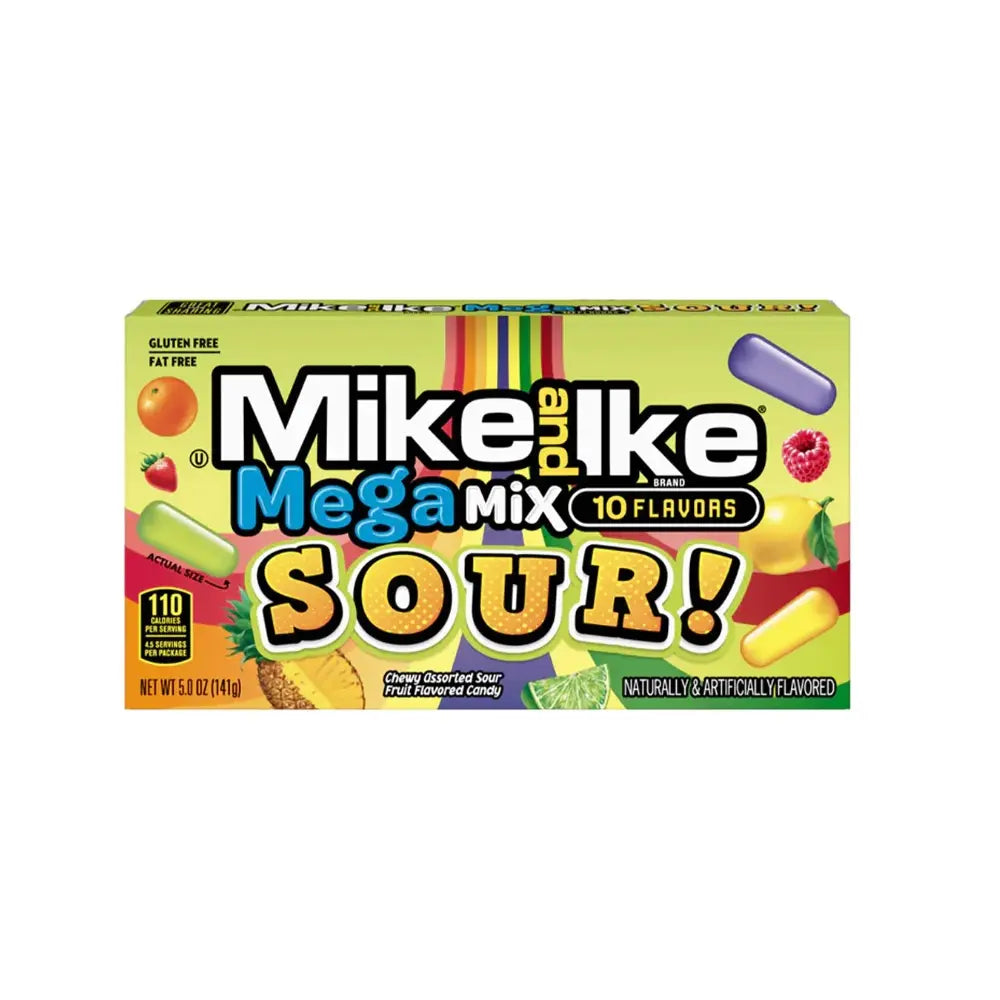 MIKE & IKE - MEGA MIX SOUR - THEATER BOX - 141G - 12er Pack mhd 02/27
