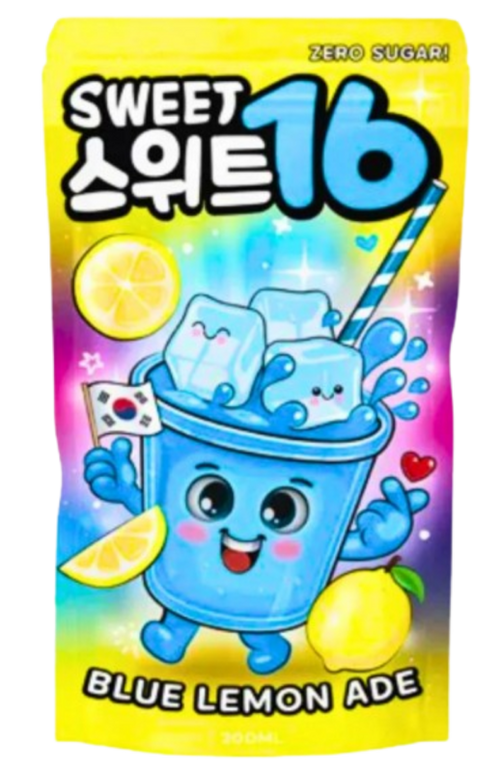 SWEET 16 - BLUE LEMON ADE (ZERO SUGAR) 200ML 10er Pack mhd 06/27